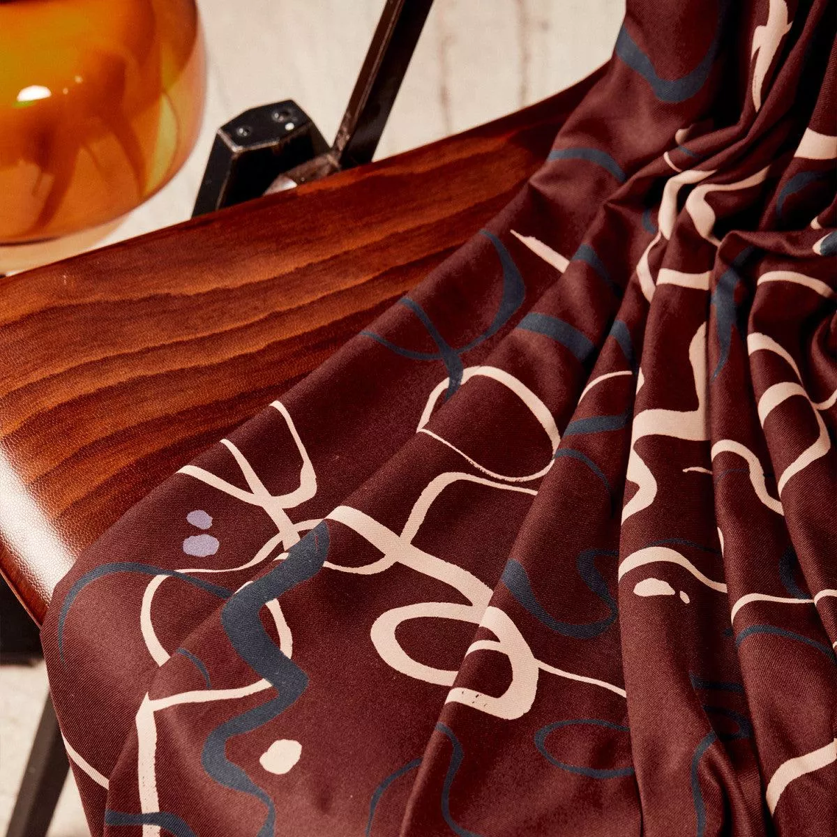 Misty Rust Viscose Twill