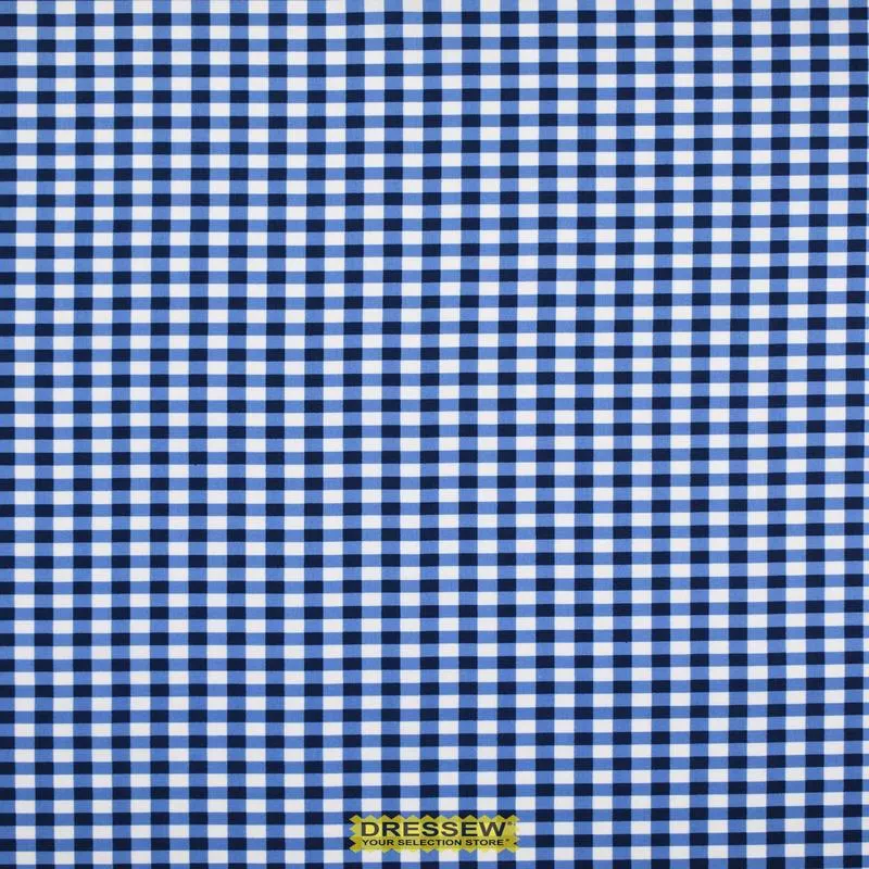Mixology Gingham Print Navy / White