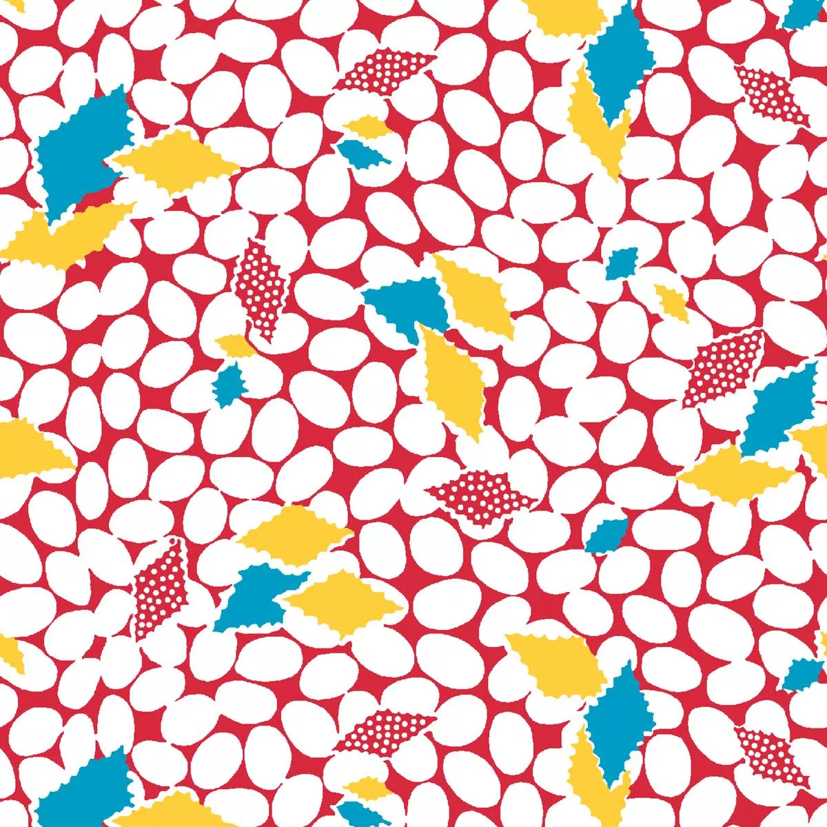 mod-mosaic-red-geometric-fabric Mod Mosaic – Red Geometric Fabric