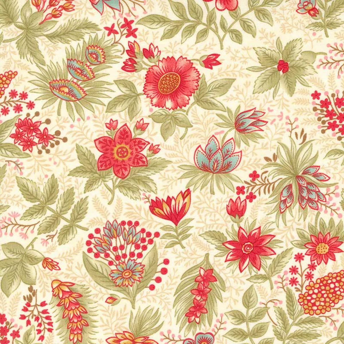 Moda Collections Cause Etchings – Joyful Jacobean Parchment 44332-11