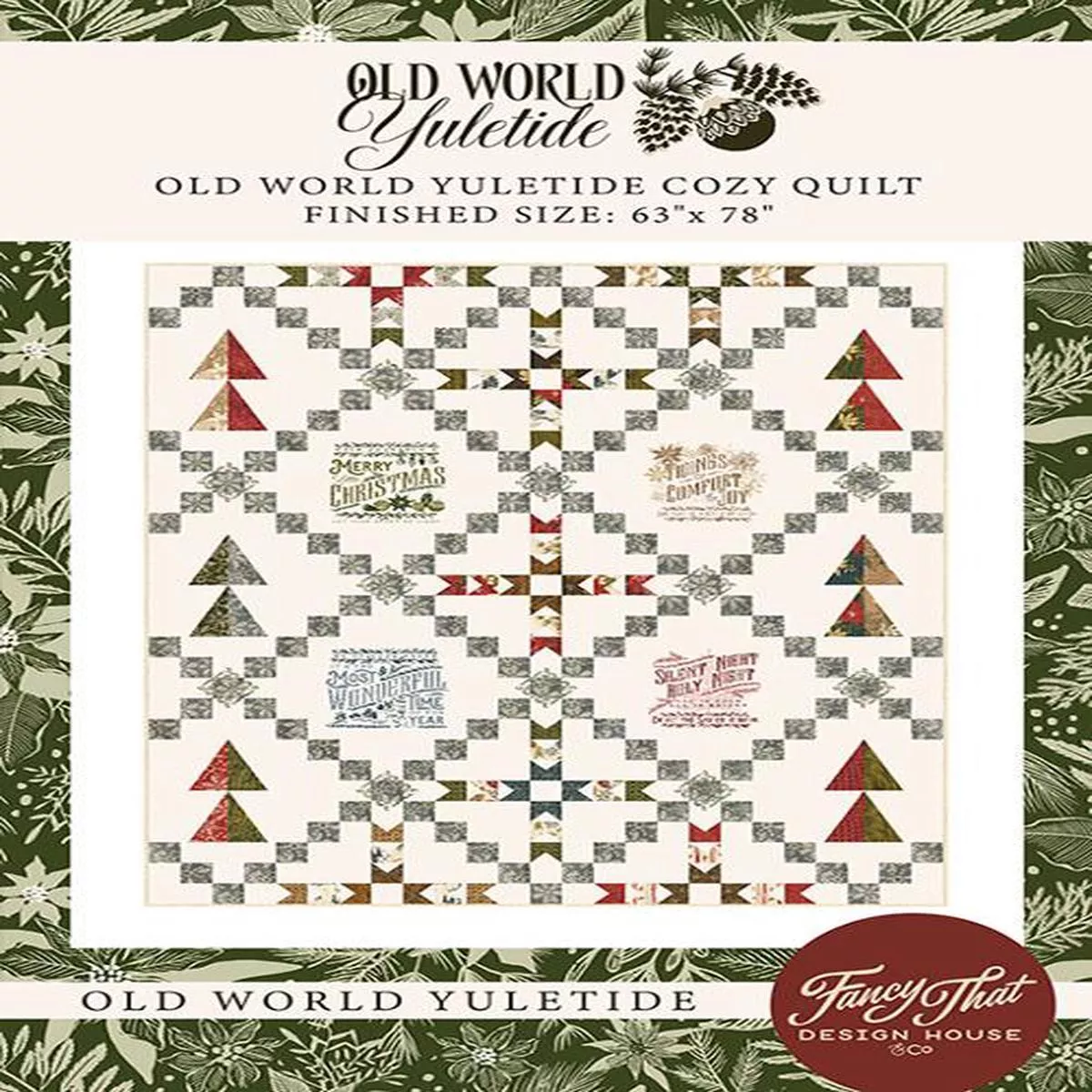 Moda Fabrics Old World Yuletide Cozy Quilt Pattern FTD-239