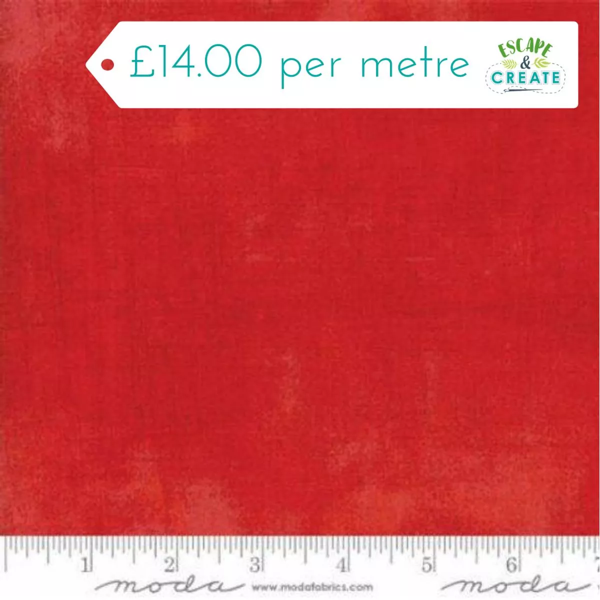 Moda Grunge in Scarlet 100% Cotton