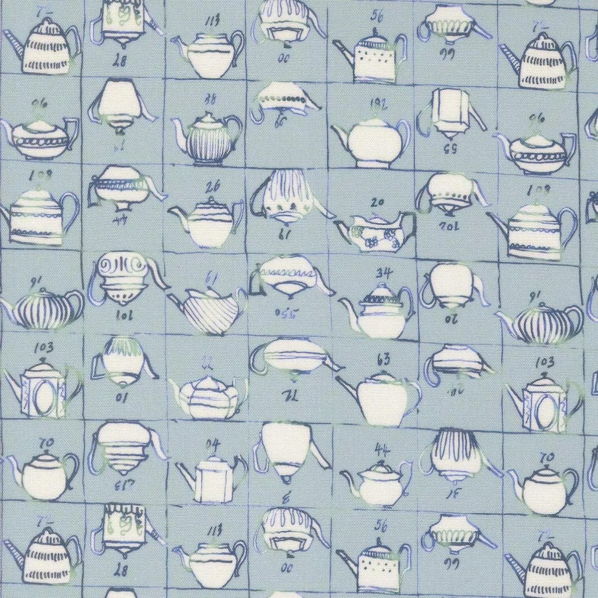 Moda Larking – Tea Pots Copeland 24631 13