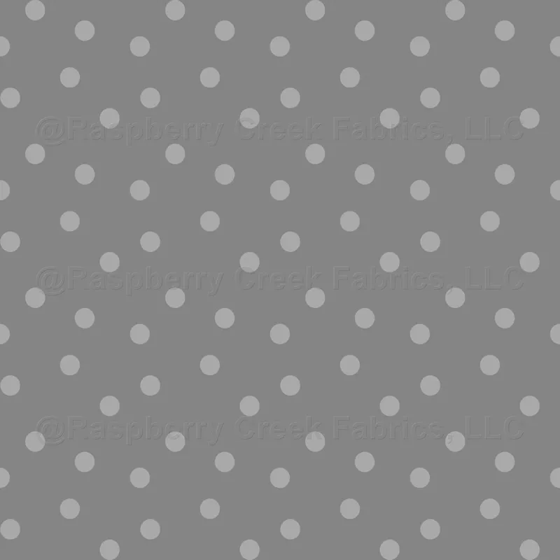 Modern Polka Dots on Gray
