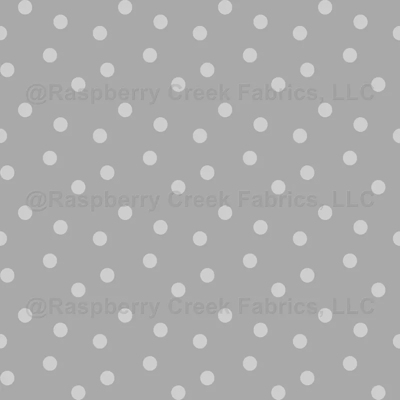 Modern Polka Dots on Light Gray