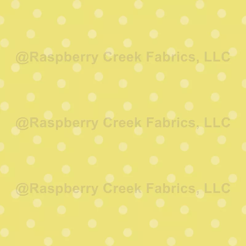 Modern Polka Dots on Yellow