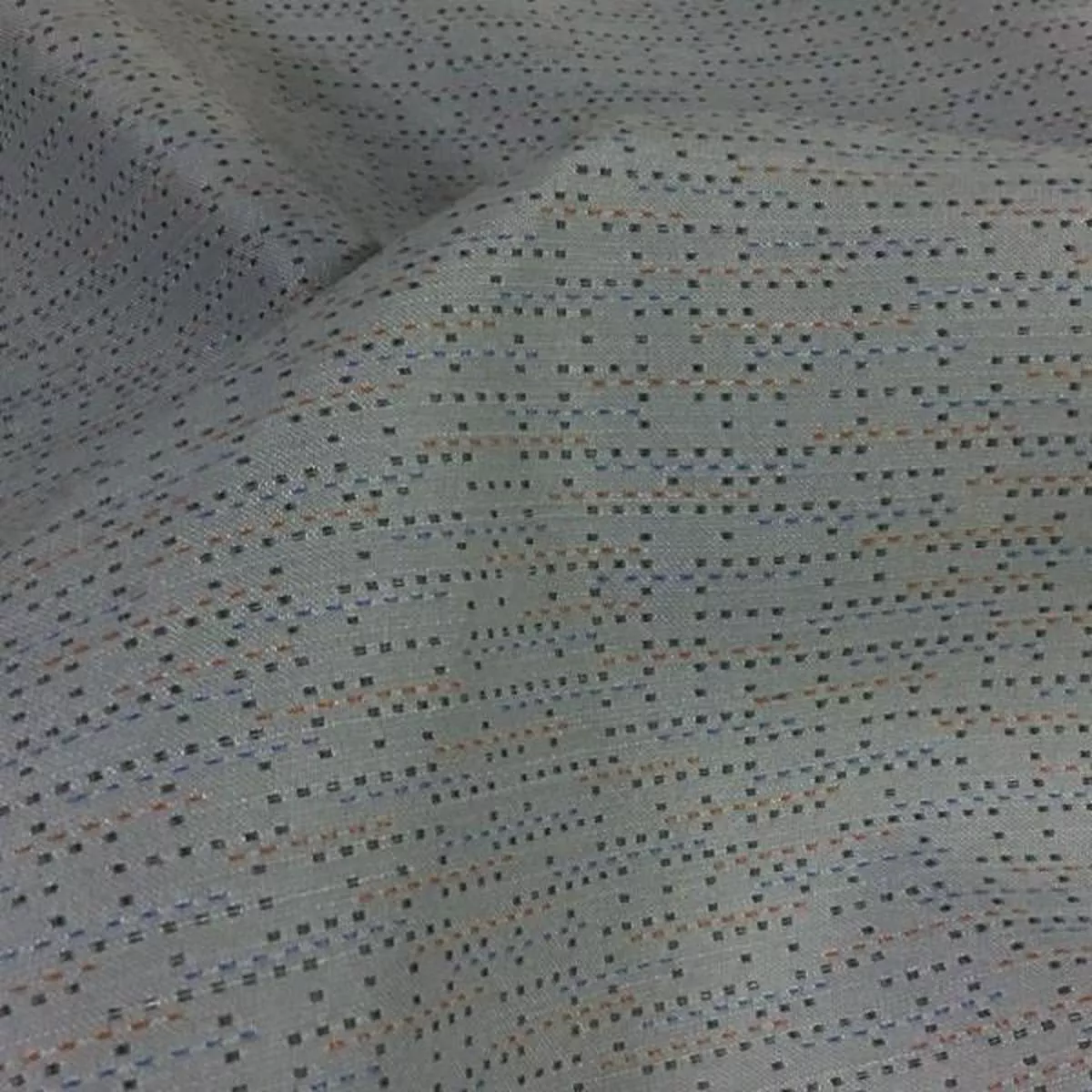 Momentum Float Stone Dashes Gray Upholstery Fabric