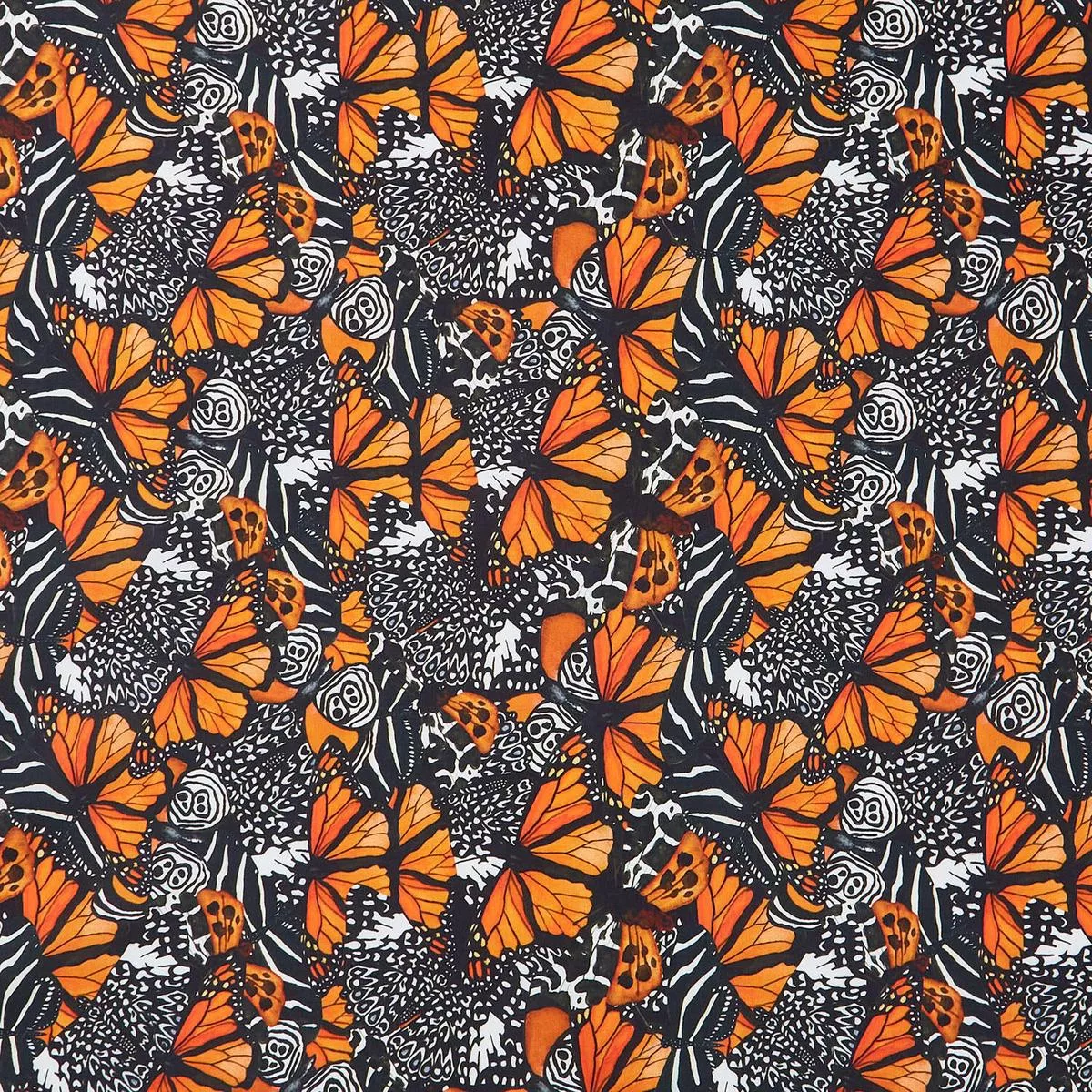 Monarch Gardens – Monarch Illusions Orange Yardage