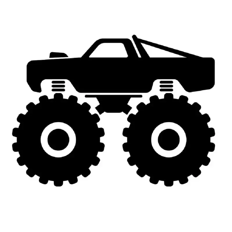 monster-truck-silhouette-fabric-panel Monster Truck Silhouette Fabric Panel