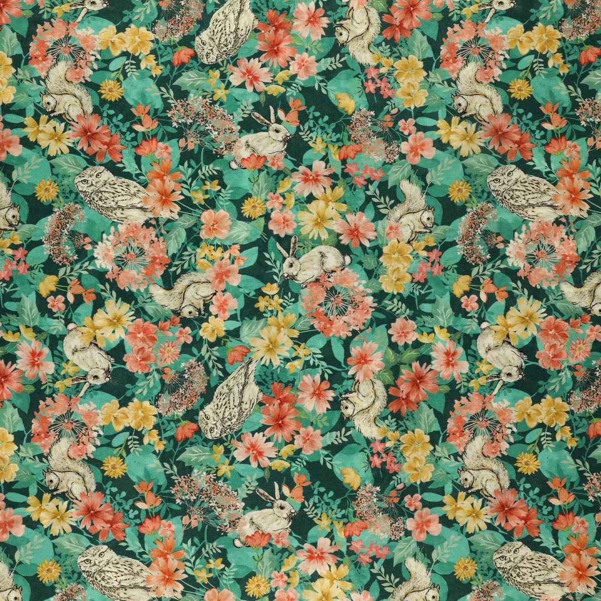 Montgomery-Mountain Charm Fabric Collection – Charming Forest Teal