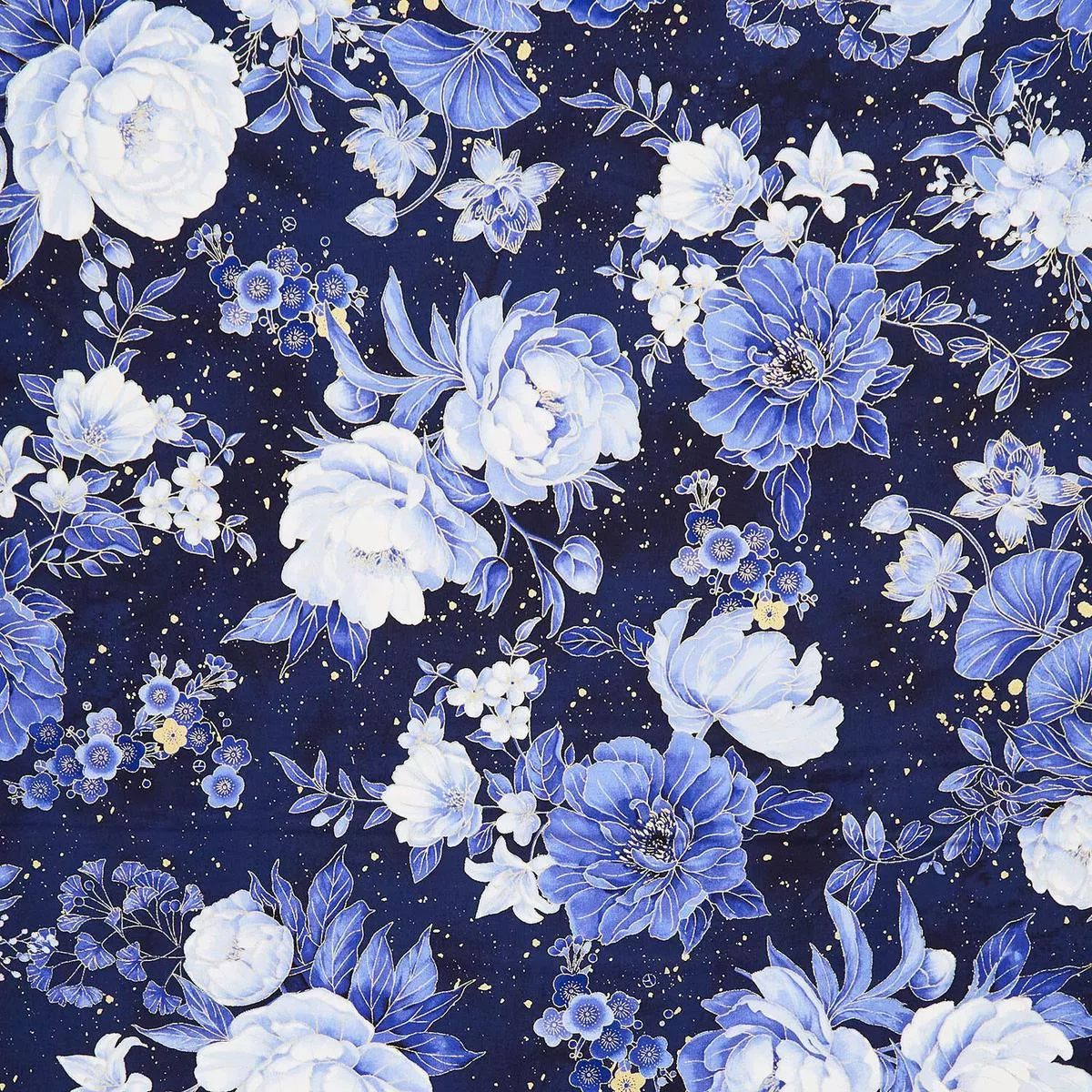 moonlight-asian-floral-navy-metallic-yardage Moonlight – Asian Floral Navy Metallic Yardage