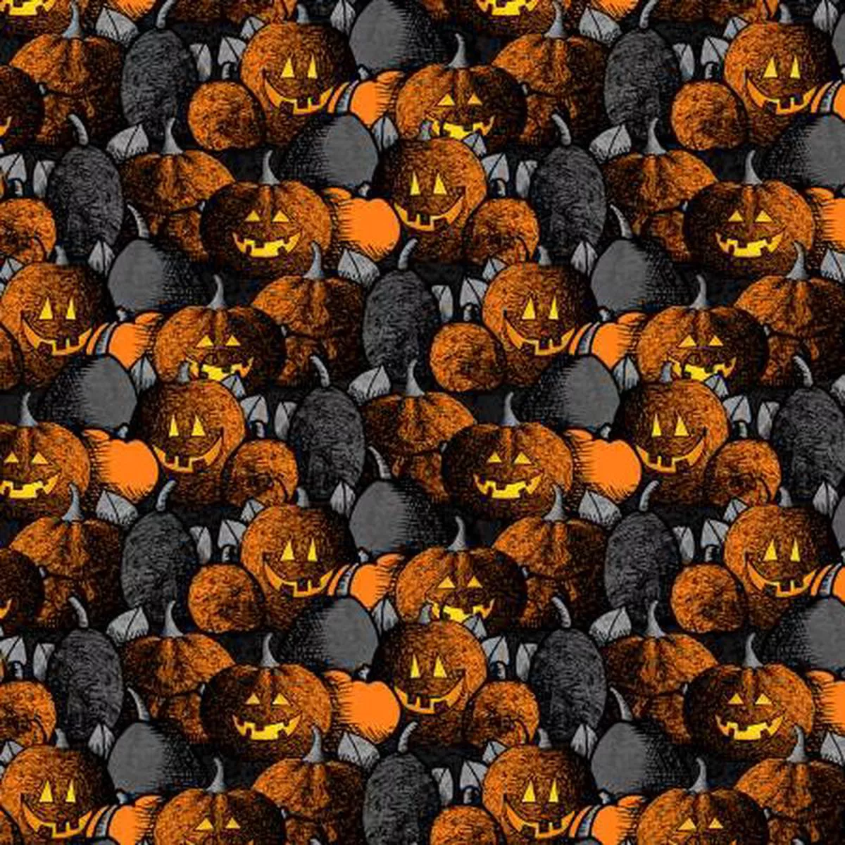 Moonlit Manor 34010-988 BlackOrange Pumpkin Patch