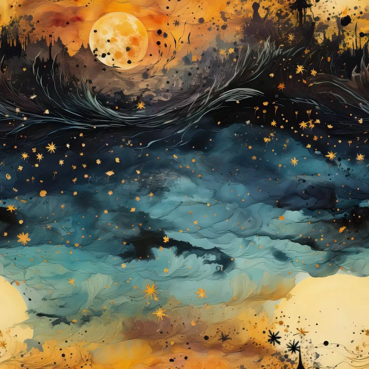Moonlit Mystique #11 Fabric