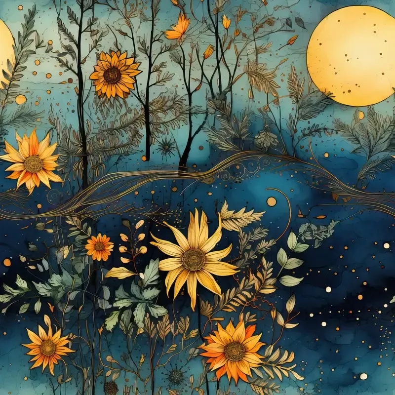 Moonlit Mystique #5 Fabric