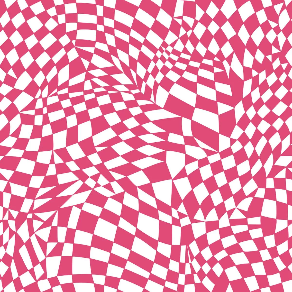 Mosaic Checkered Basics Fabric – Pink Carmine