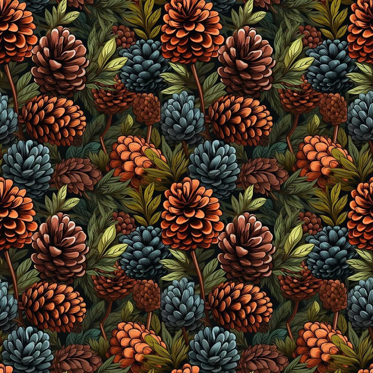 multi-colored-packed-pinecone-fabric Multi-Colored Packed Pinecone Fabric