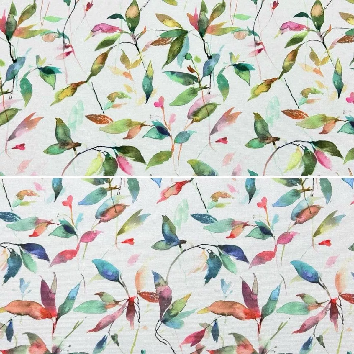 Multicoloured Leaves Water Resistant Fabric