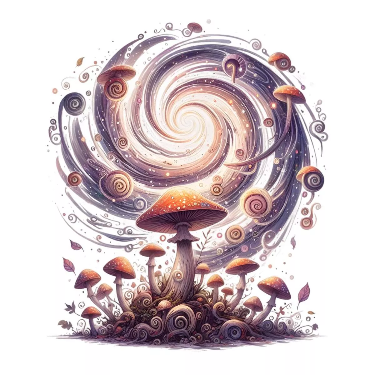 mushroom-garden-2-fabric-panel Mushroom Garden #2 Fabric Panel
