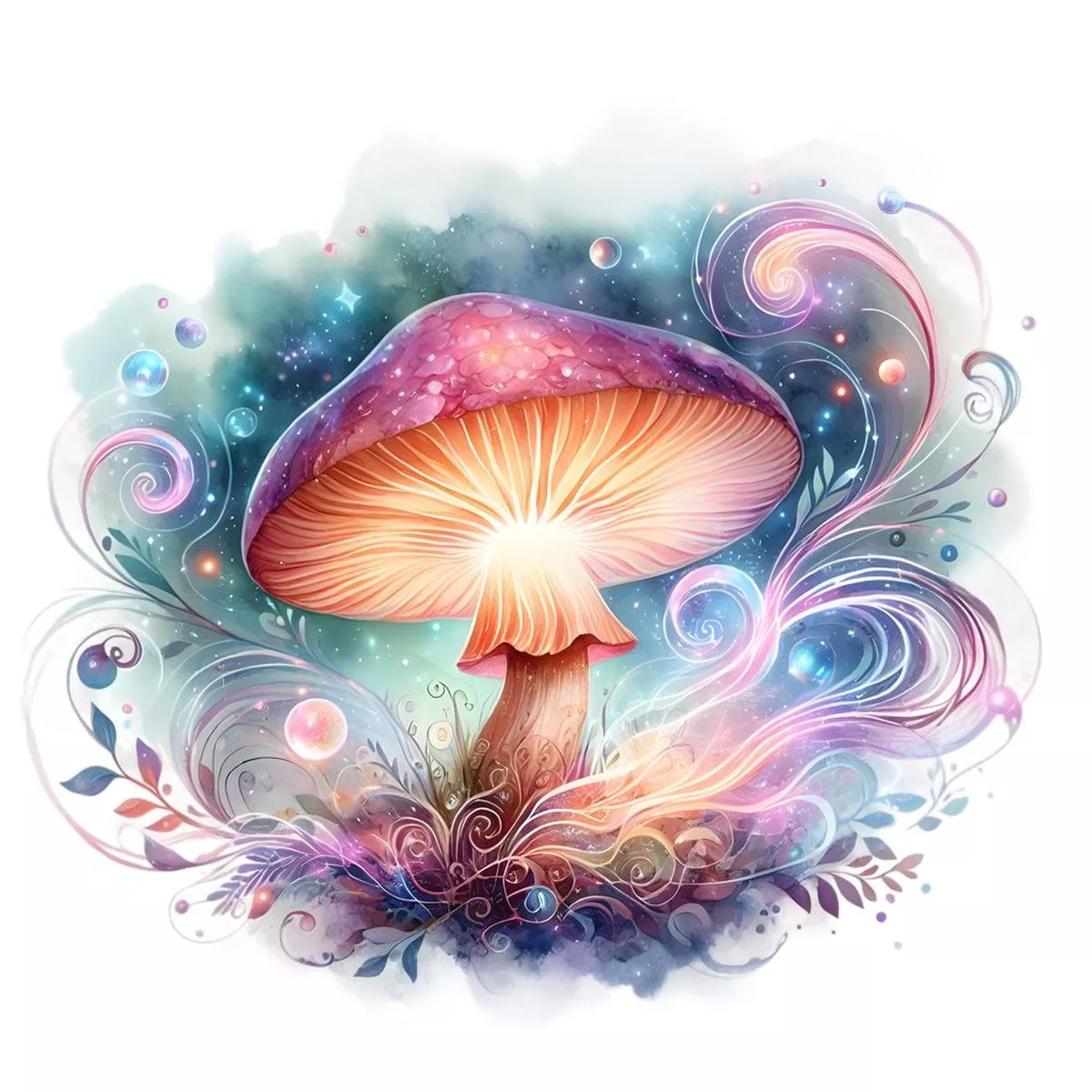 mushroom-garden-23-fabric-panel Mushroom Garden #23 Fabric Panel