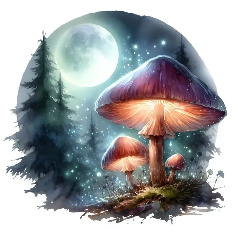 mushroom-garden-32-fabric-panel Mushroom Garden #32 Fabric Panel