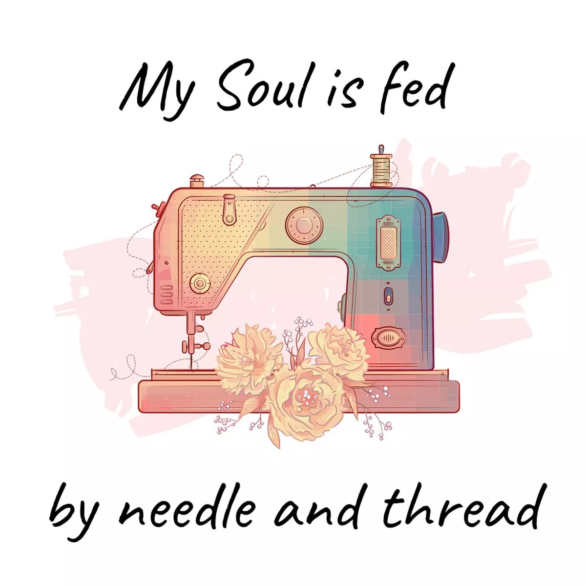 My Soul Is Fed Fabric Panel