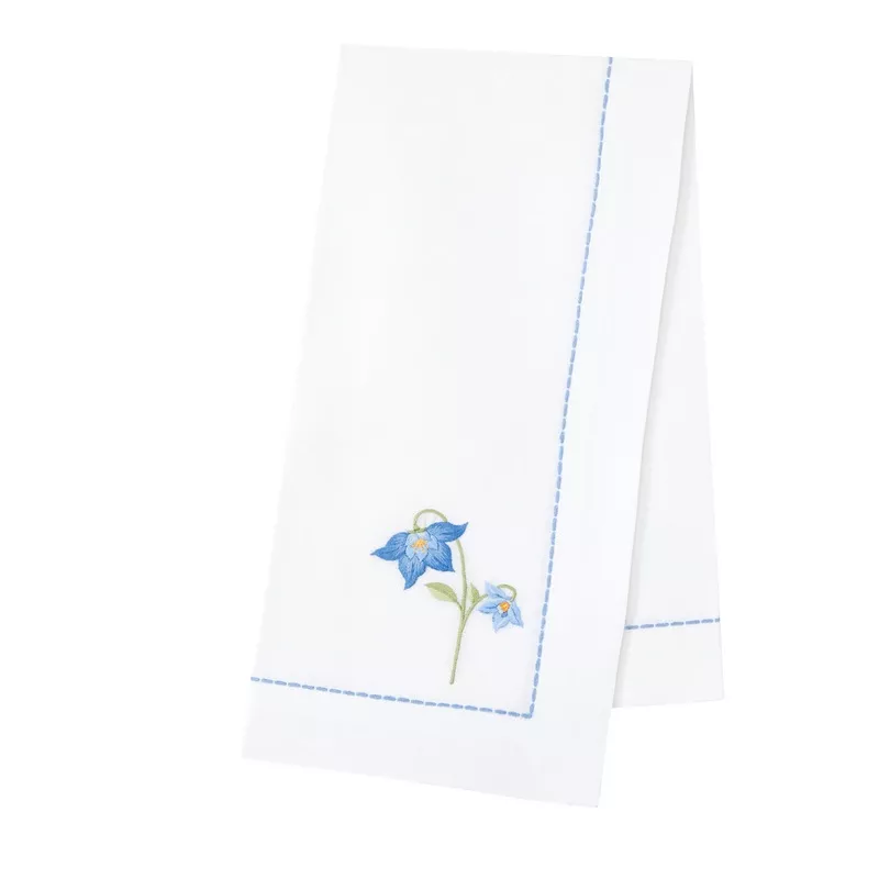 napkin-blue-flower Napkin Blue Flower