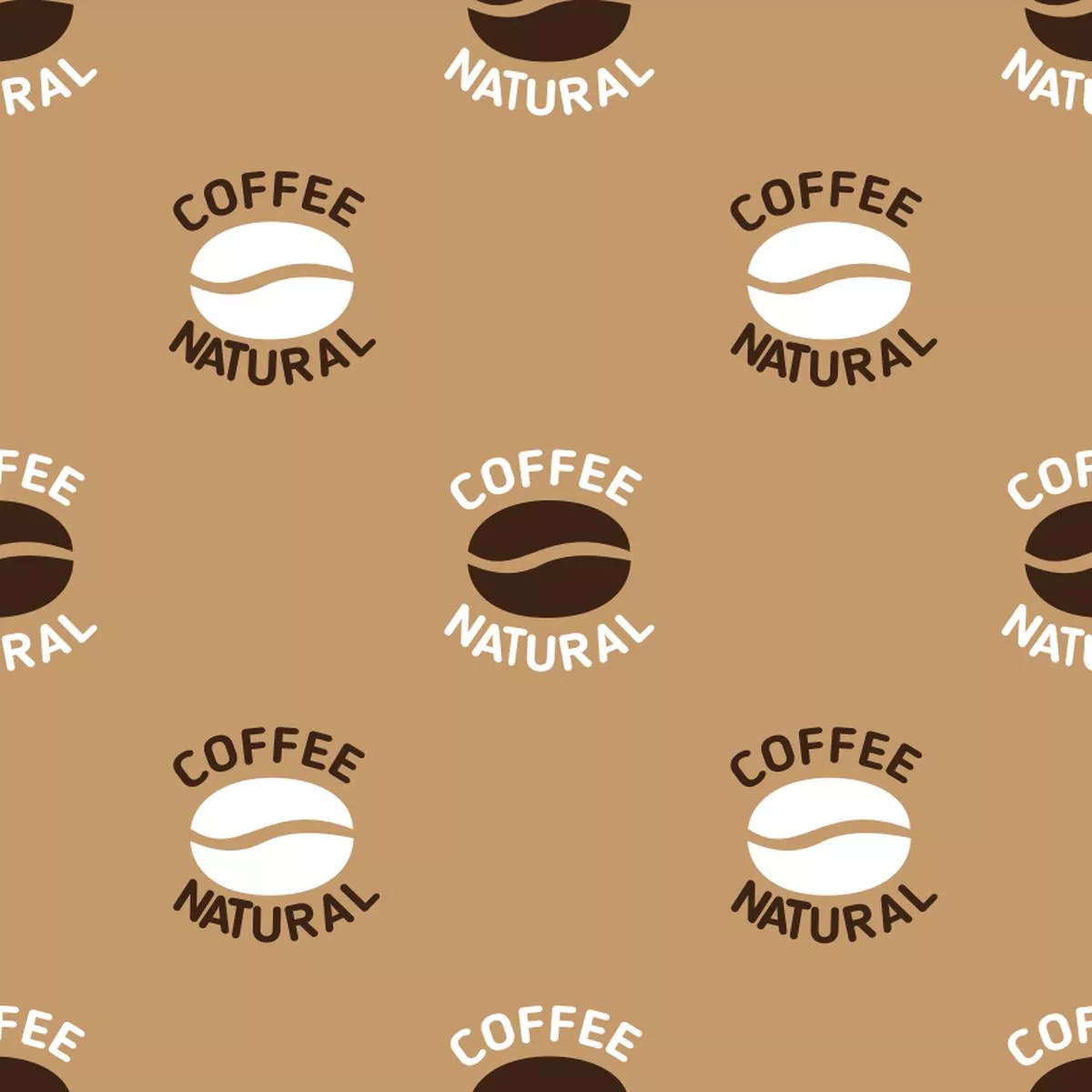 Natural Coffee Bean Fabric – Brown