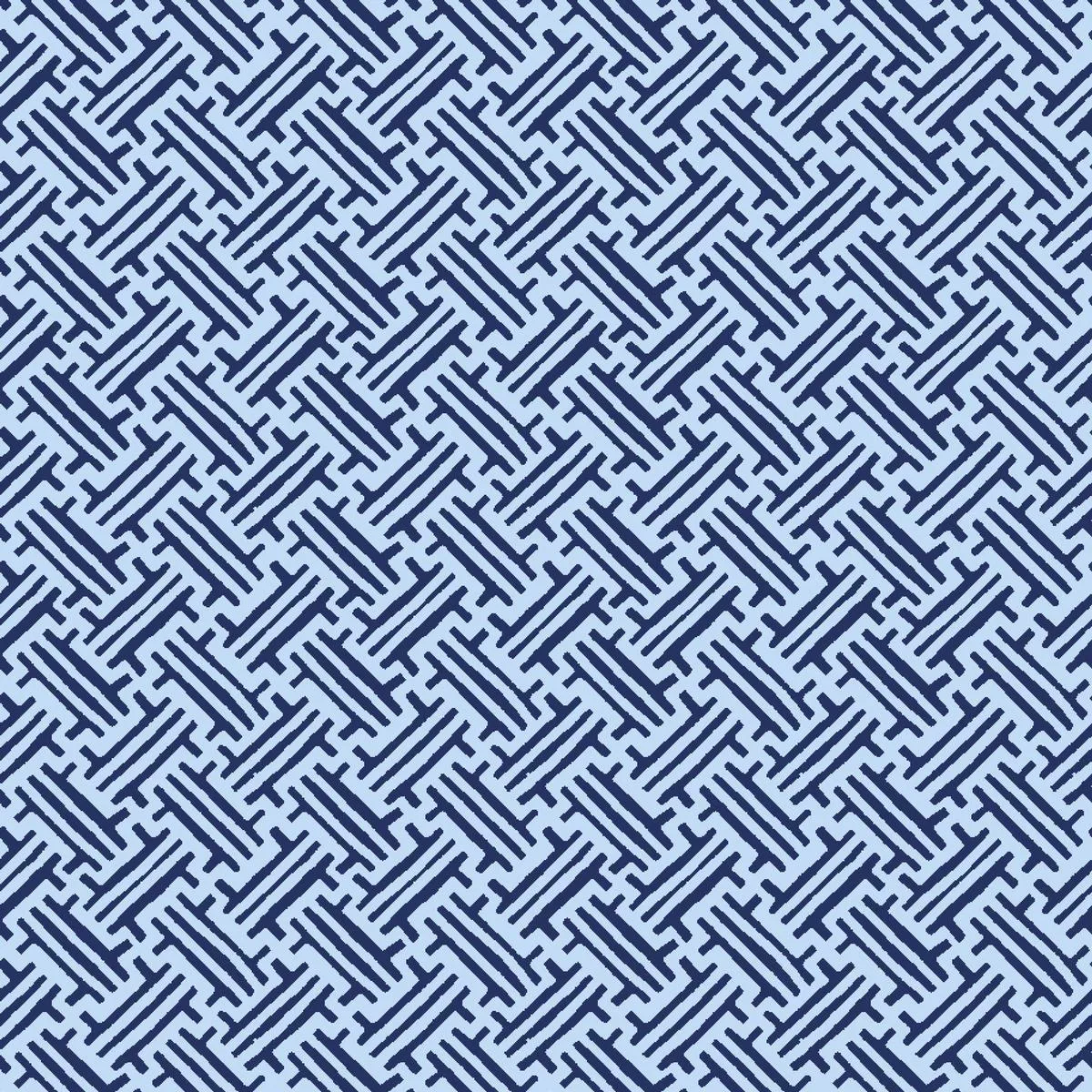 Navy Blue Basket Weave Fabric