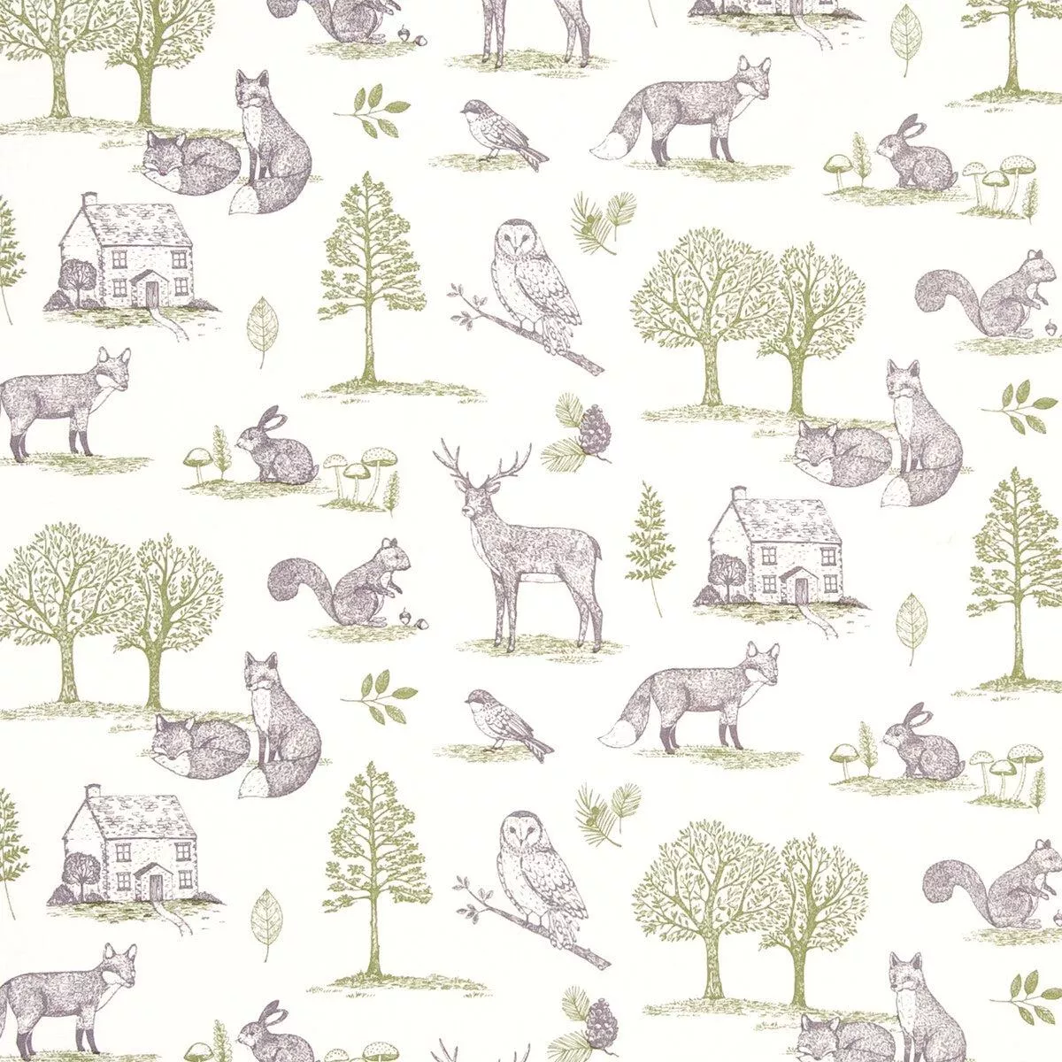 New Forest Forest Natural Fabric