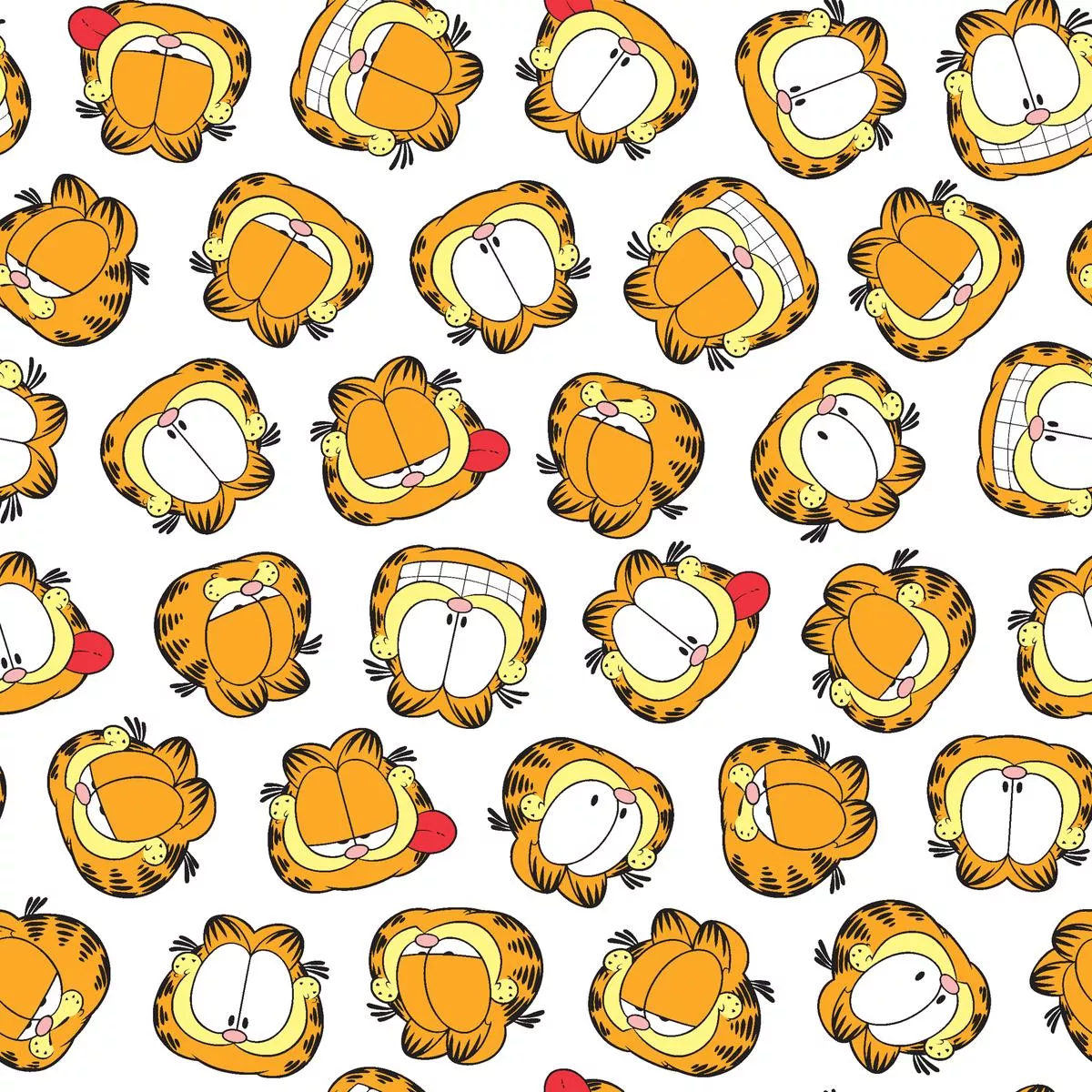 Nickelodeon Garfield Silly Faces Fabric
