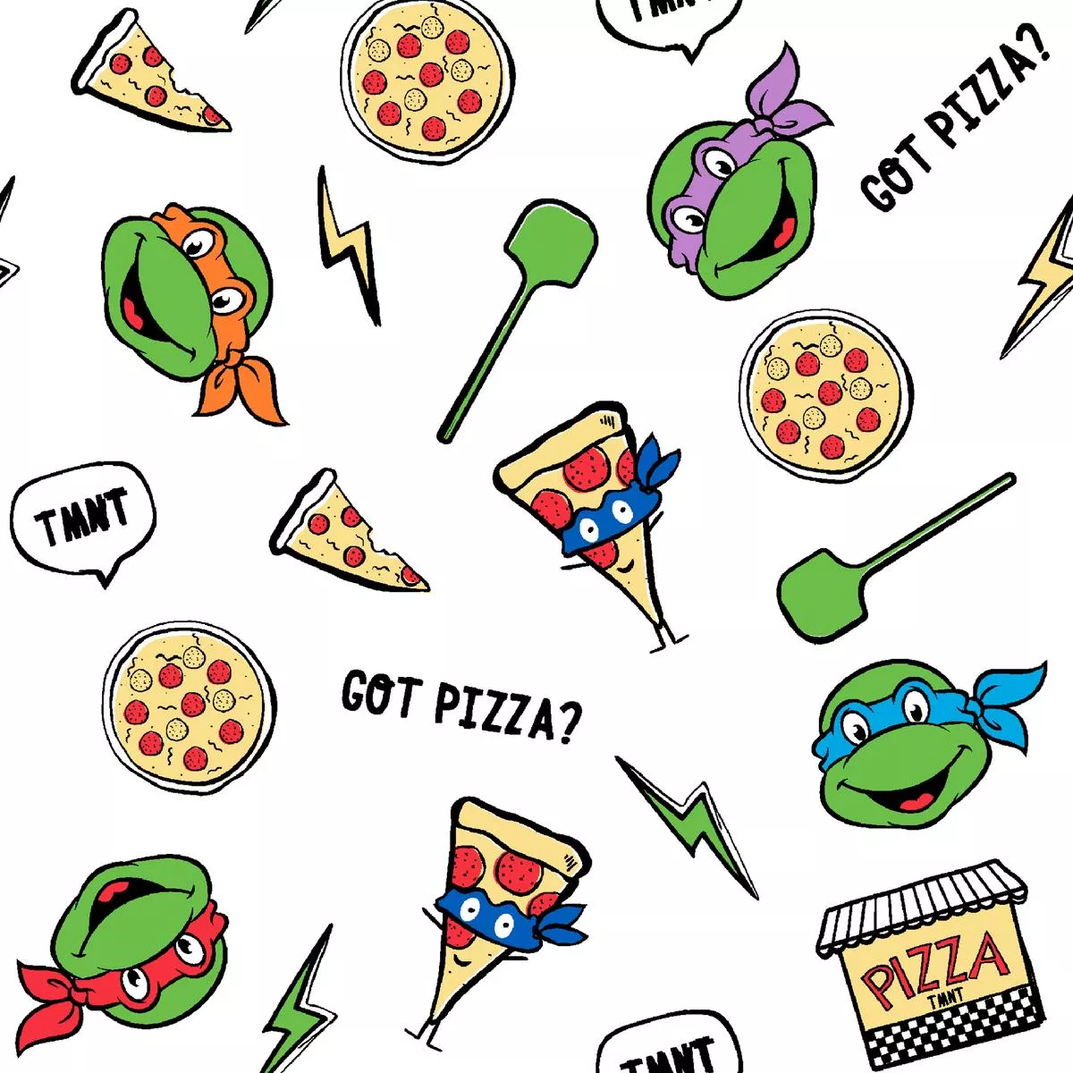 nickelodeon-tmnt-got-pizza-fabric Nickelodeon TMNT Got Pizza Fabric