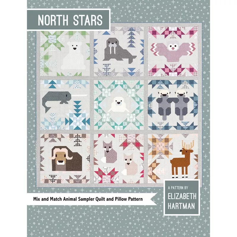 north-stars-quilt-pattern-by-elizabeth-hartman-eh043 North Stars Quilt Pattern by Elizabeth Hartman EH043