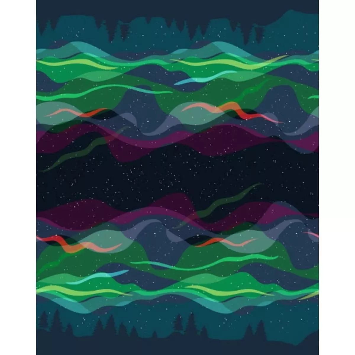 Northern Lights Border 54317-6