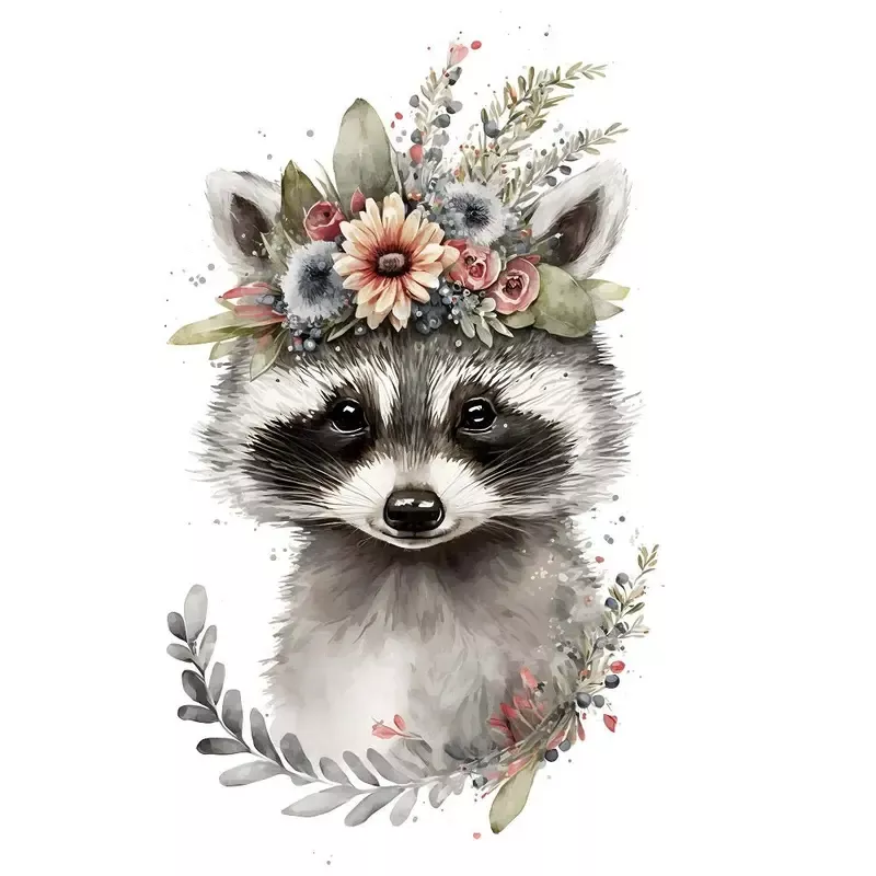nursery-baby-raccoon-fabric-panel Nursery Baby Raccoon Fabric Panel
