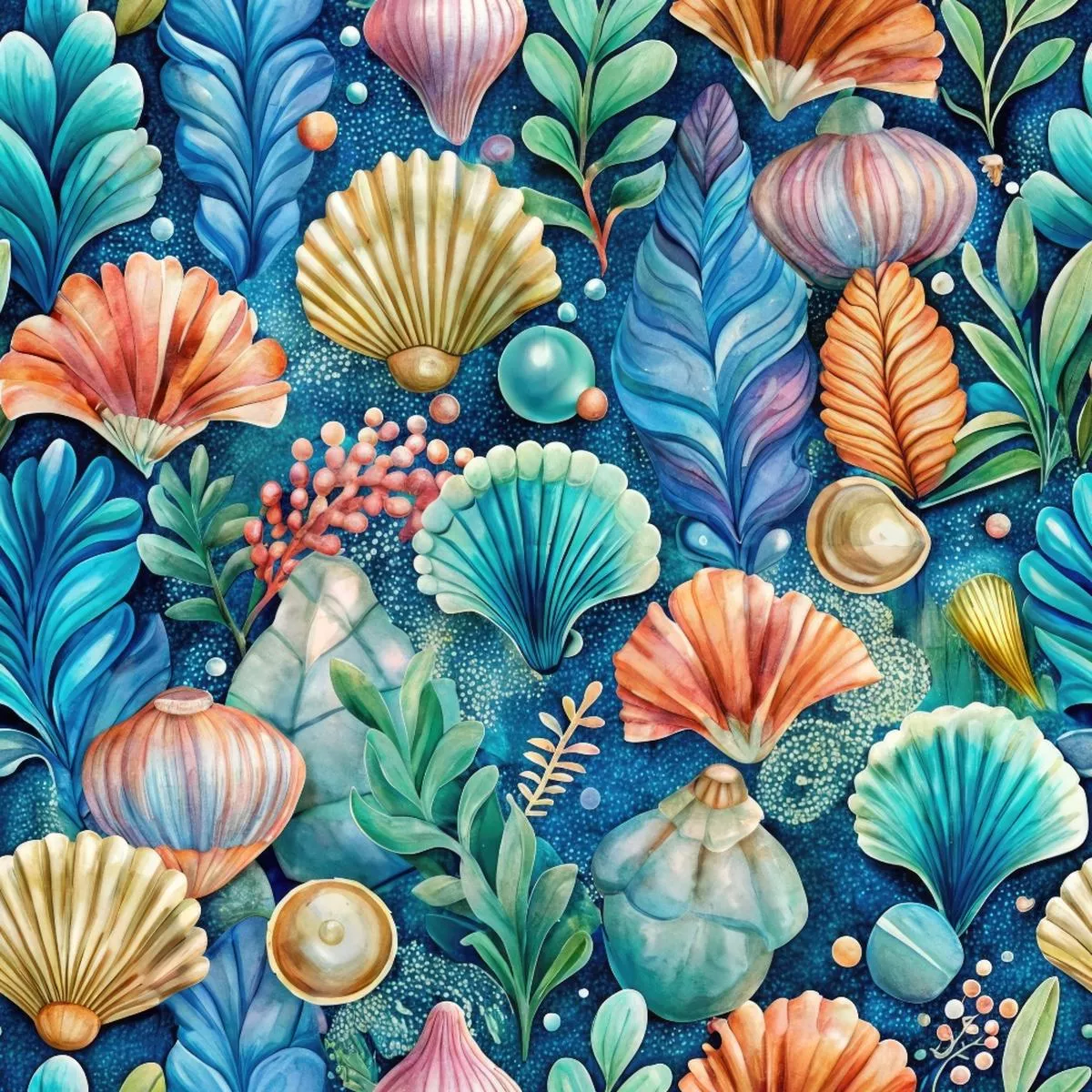 Oceanic Opulence Pattern 4 Quilting Cotton Fabric