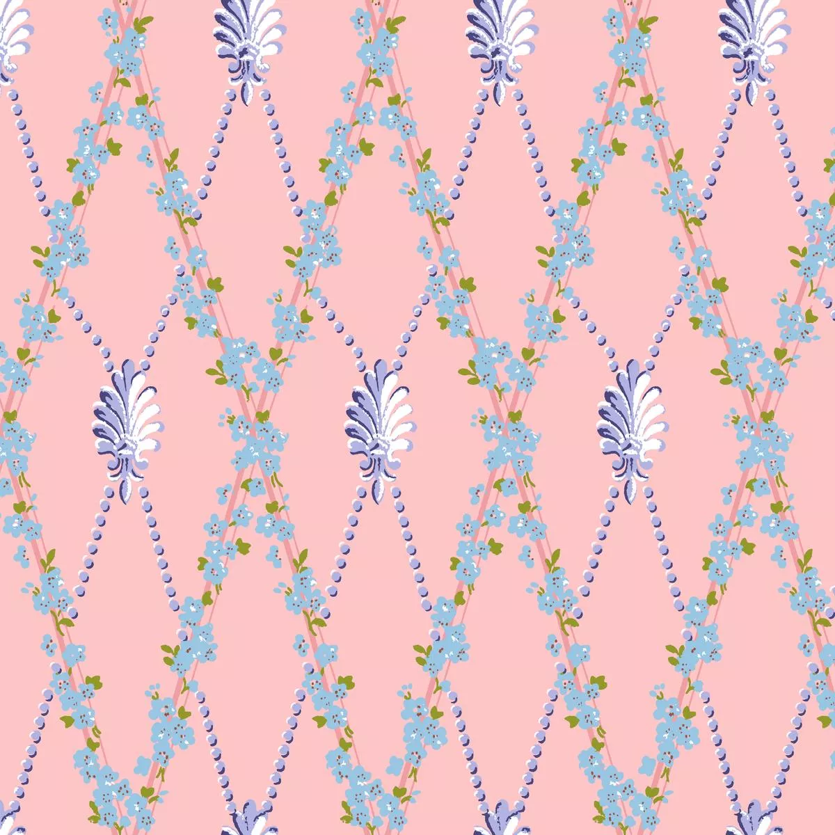 Odette on Dogwood Fabric