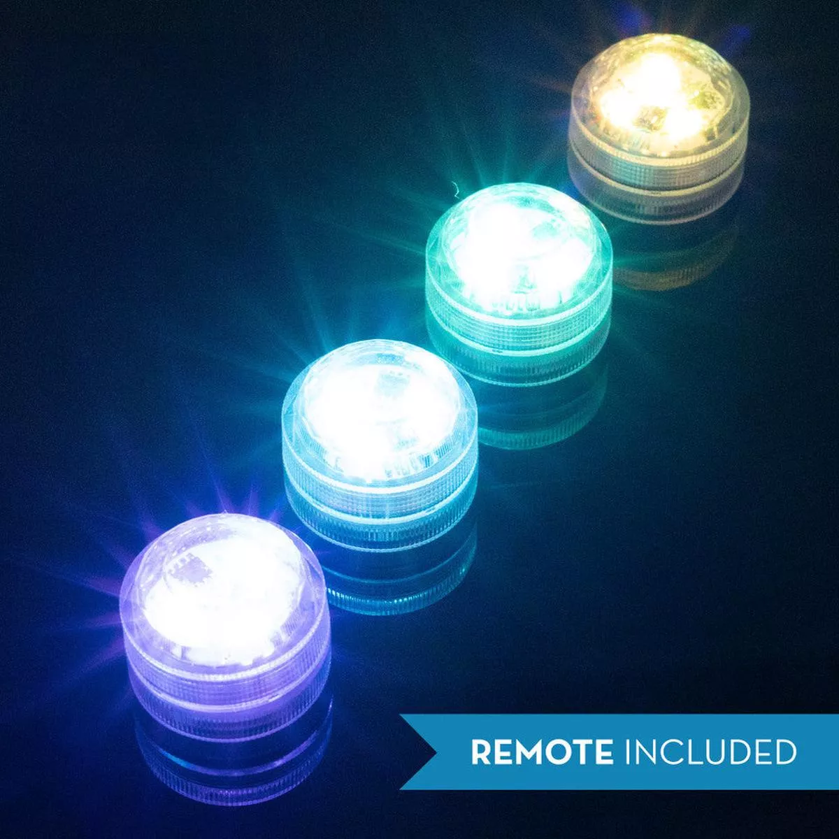 OESD 4pk Remote Controlled Tealights TEALIGHTSMWR