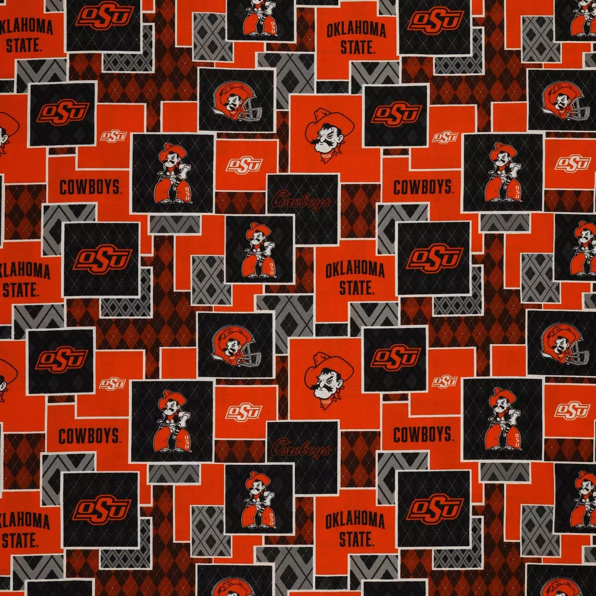 oklahoma-state-argyle-boxes-fabric Oklahoma State Argyle Boxes Fabric