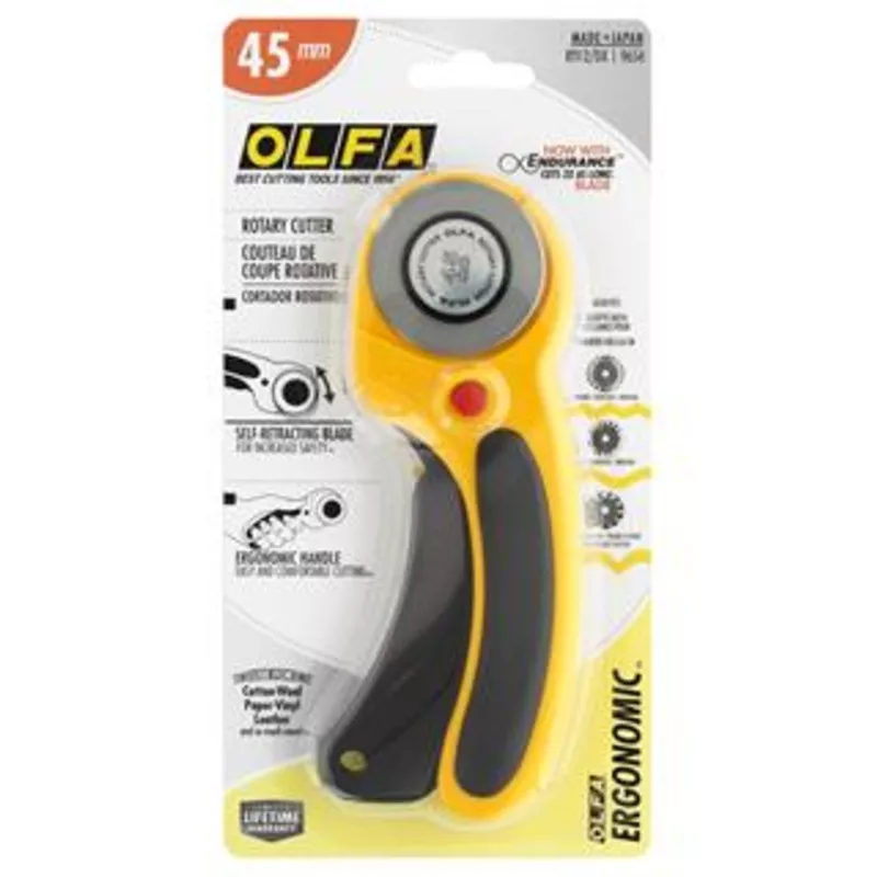 Olfa 45mm Rotary Cutter Deluxe Ergonomic
