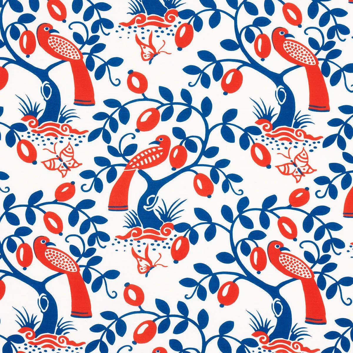 olive-tree-blue-red-fabric Olive Tree Blue and Red Fabric