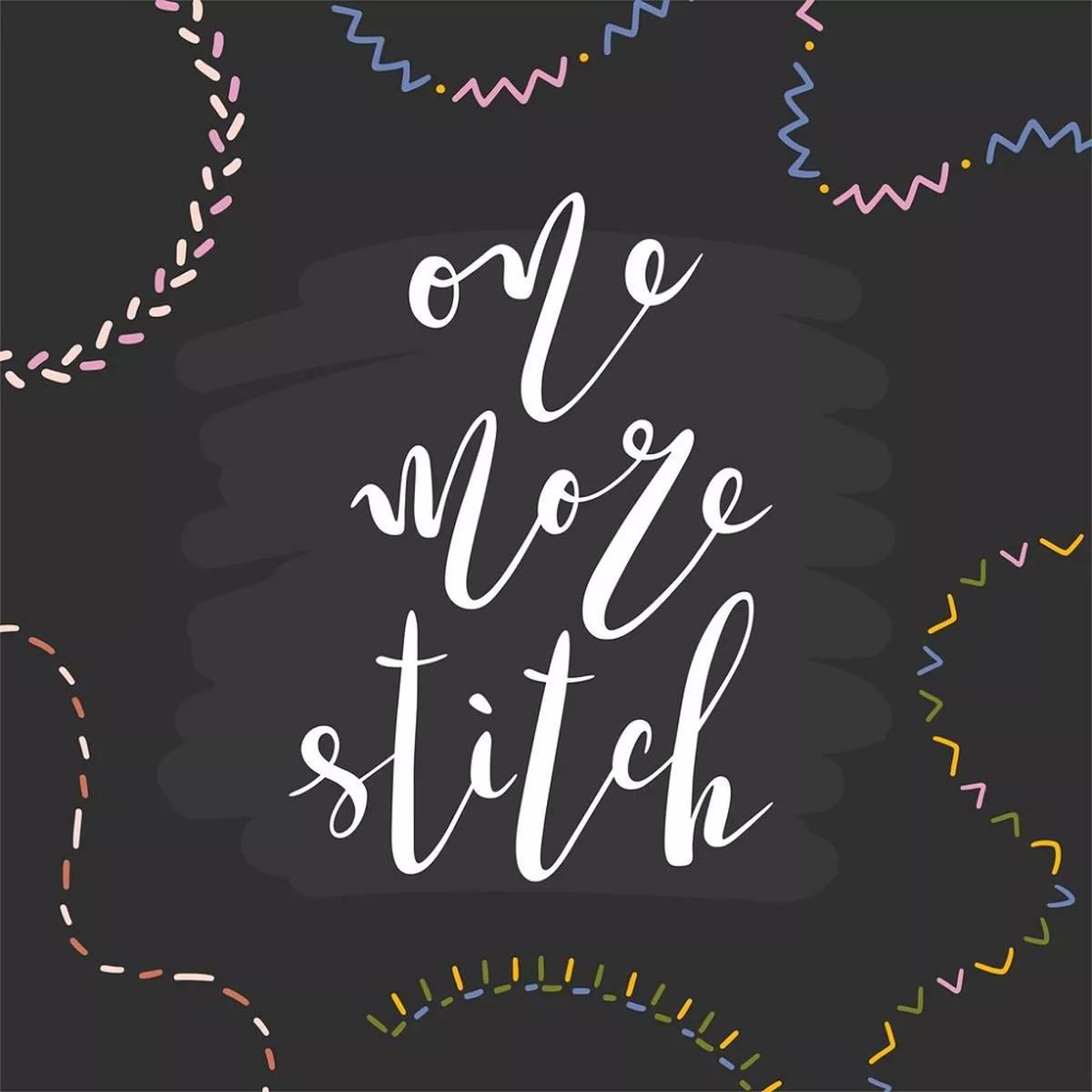 one-more-stitch-fabric-panel-black One More Stitch Fabric Panel – Black