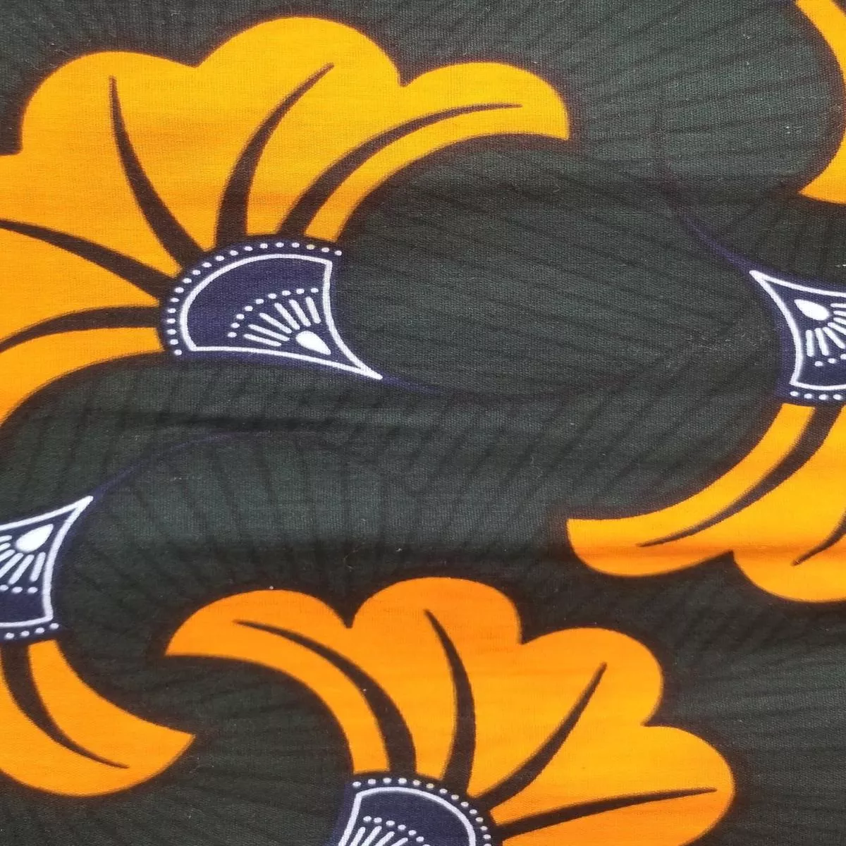 orange-bloom-ankara-fabric-2-yds Orange Bloom Ankara Fabric (2 yds)