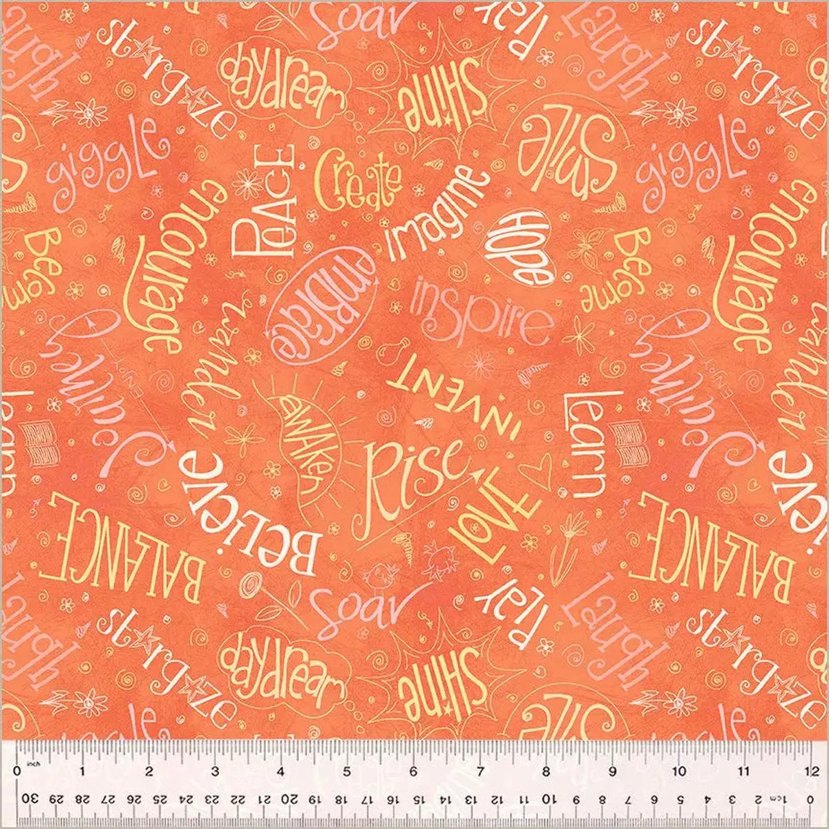 orange-noteworthy-aspirations-44-45-fabric-per-yard Orange Noteworthy Aspirations 44″/45 Fabric Per Yard