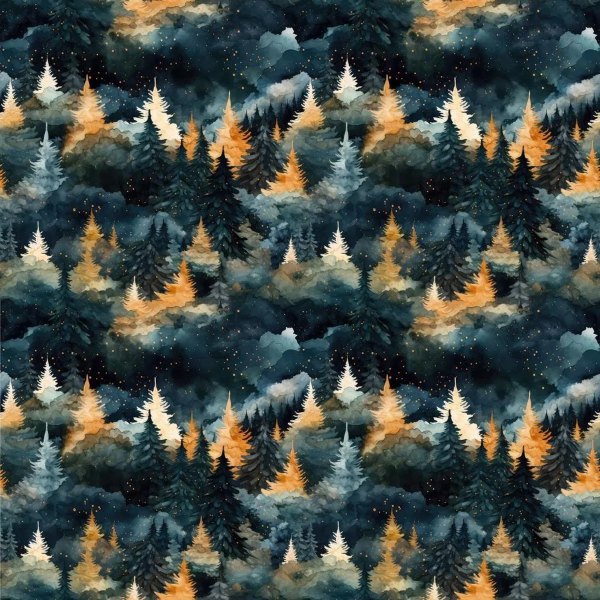 orange-speckled-forest-fabric Orange Speckled Forest Fabric