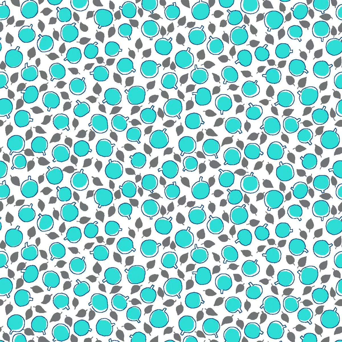 orchard-bliss-aqua-apple-fabric Orchard Bliss – Aqua Apple Fabric