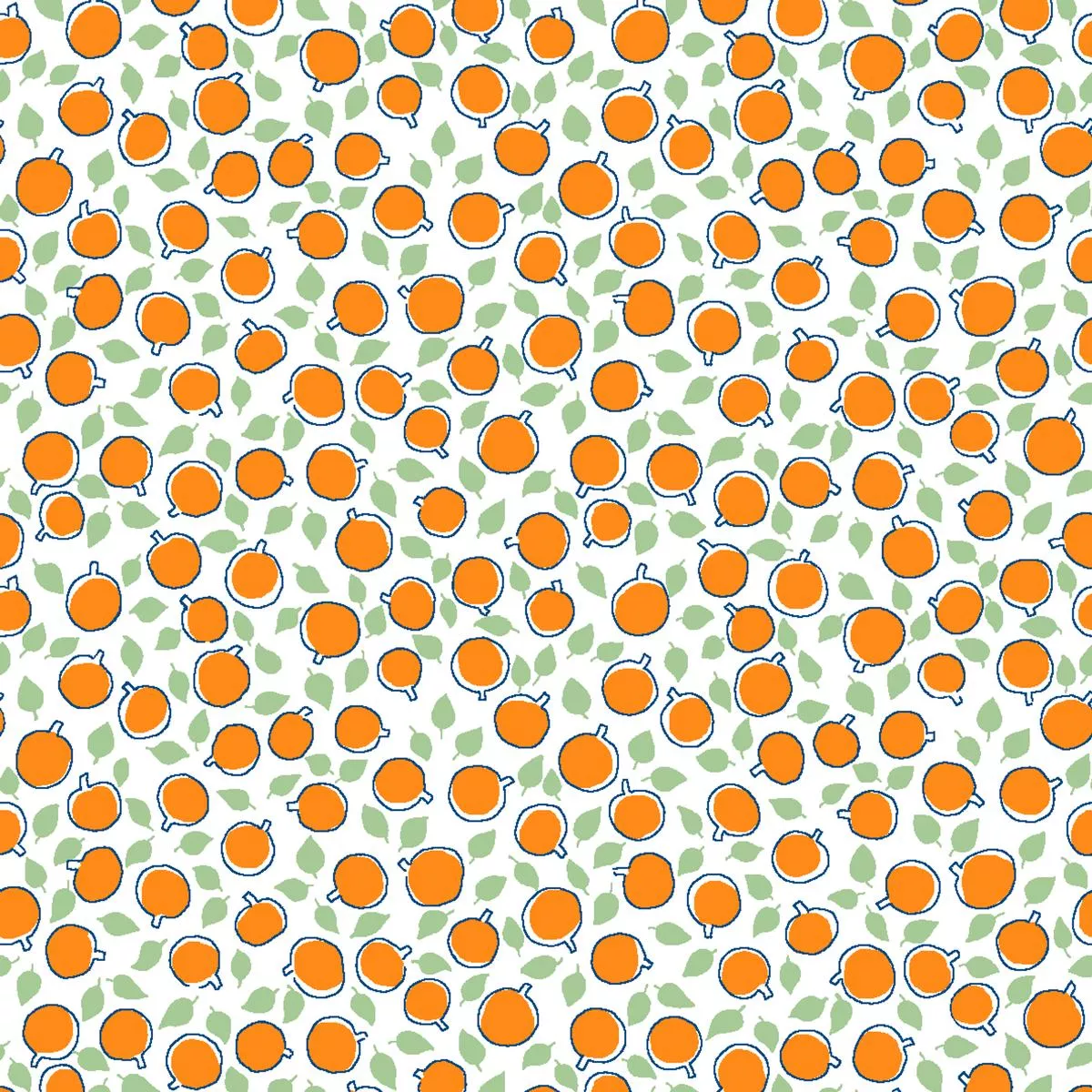 orchard-bliss-tangerine-apple-fabric Orchard Bliss – Tangerine Apple Fabric