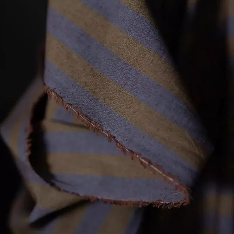 organic-cotton-linen-stripe-leafy-plum Organic Cotton Linen Stripe / Leafy Plum
