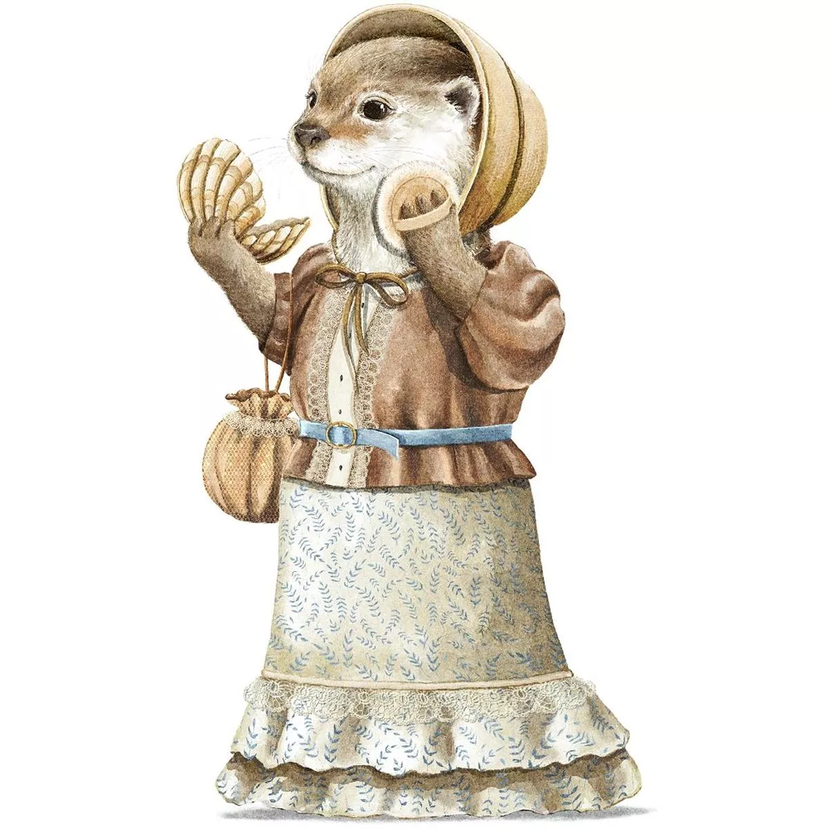 Otter Applying Makeup Fabric Panel