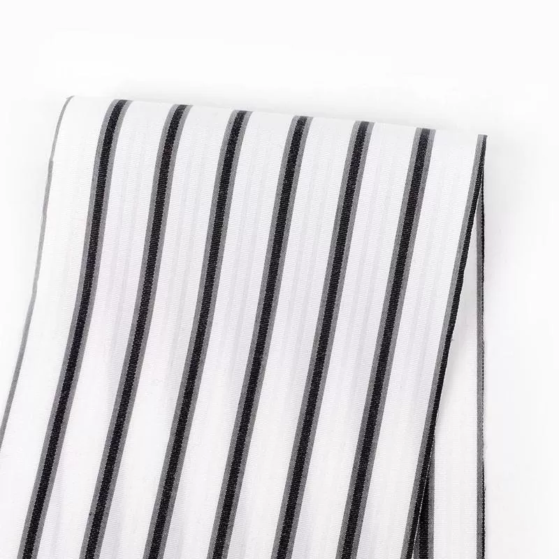 ottoman-stripe-shirting-black-white Ottoman Stripe Shirting – Black/White