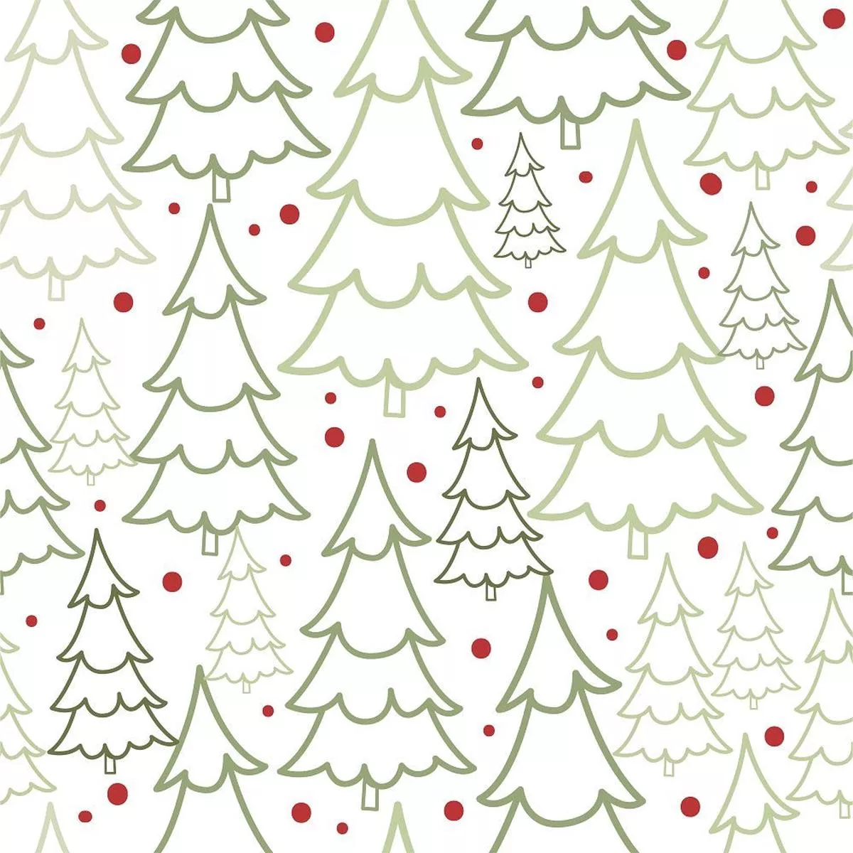 outlined-christmas-trees-fabric Outlined Christmas Trees Fabric